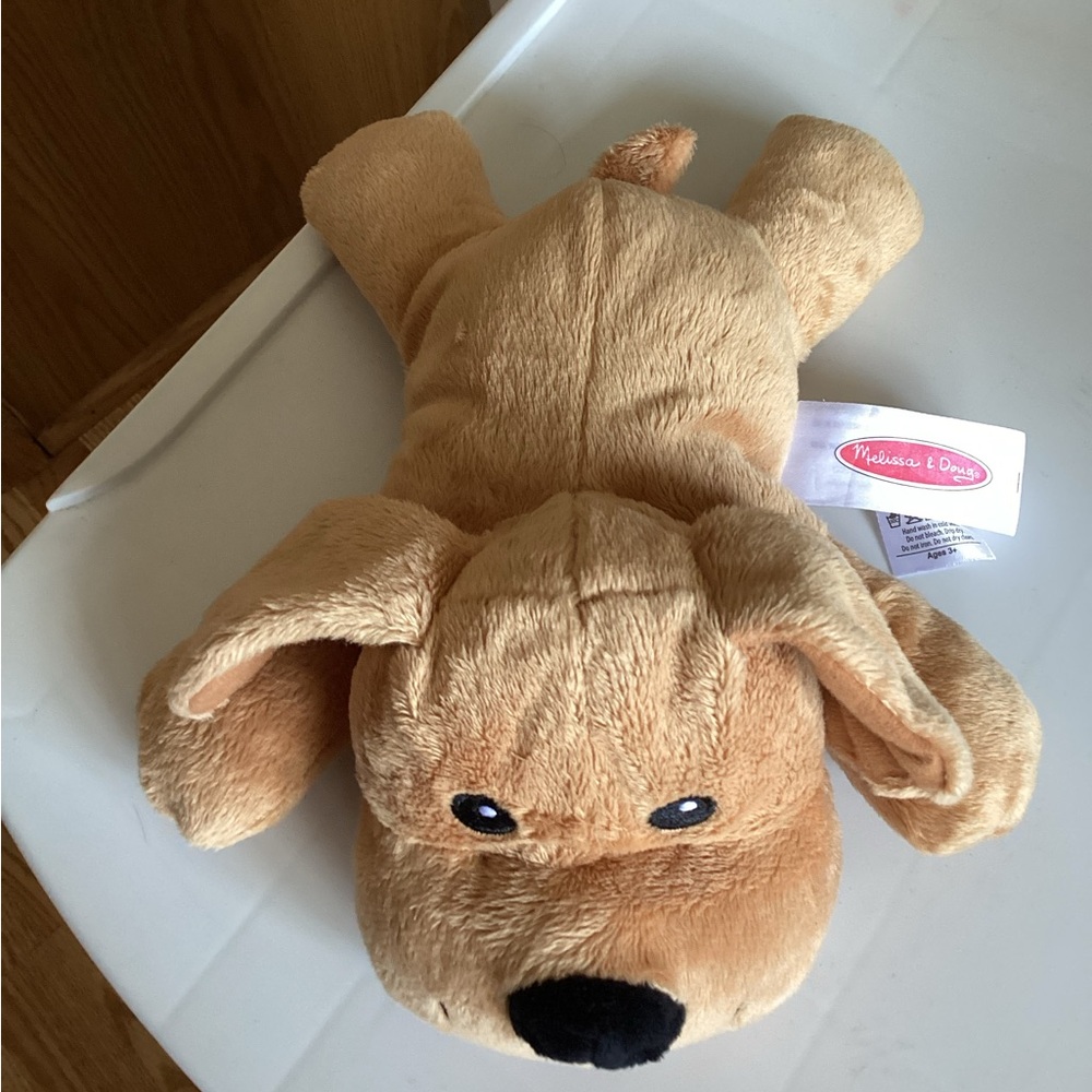 Melissa & Doug Tan Plush Dog Toy